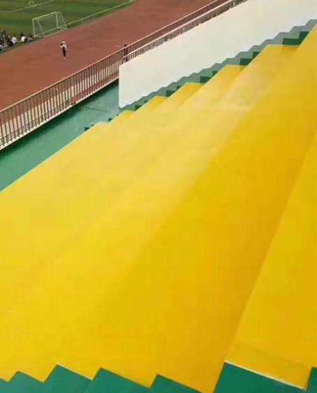 莲池球场台阶翻新修补改造